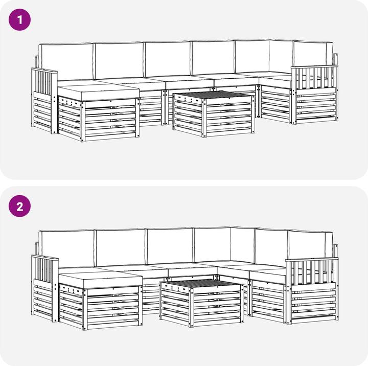Image du produit vidaXL Outdoor-Sofa