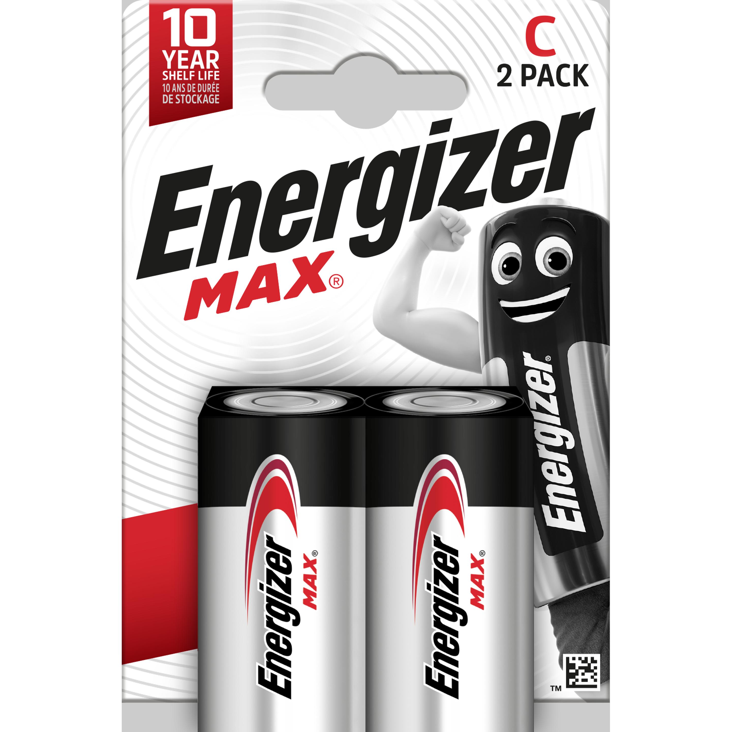 Energizer Max Alkaline (2 Stk., C, 8000 mAh), Batterien + Akkus