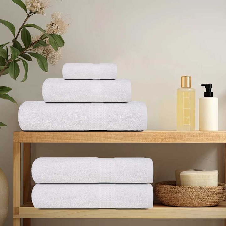 Immagine prodotto VidaXL Asciugamani 50 pz. Bianco 50x100 cm 360 g/m² 100% cotone Asciugamano da bagno