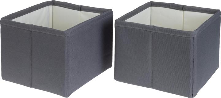 Cocon Aufbewahrungsbox S Grau, 2 Stück, Materialtyp: Textil (14.50 cm, 2x)