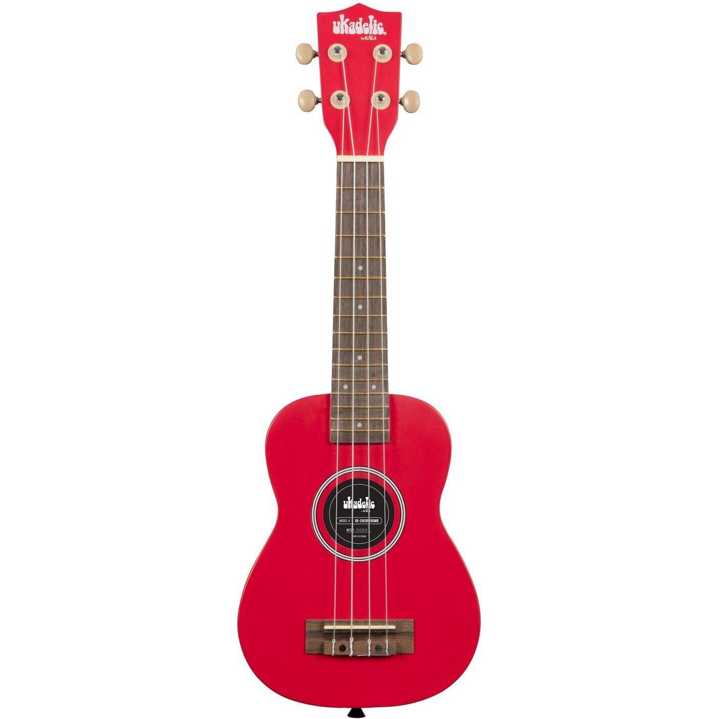 KALA Cherry Bomb Soprano Ukulele, red (Soprano, Sopranino), Ukulele, Rosso