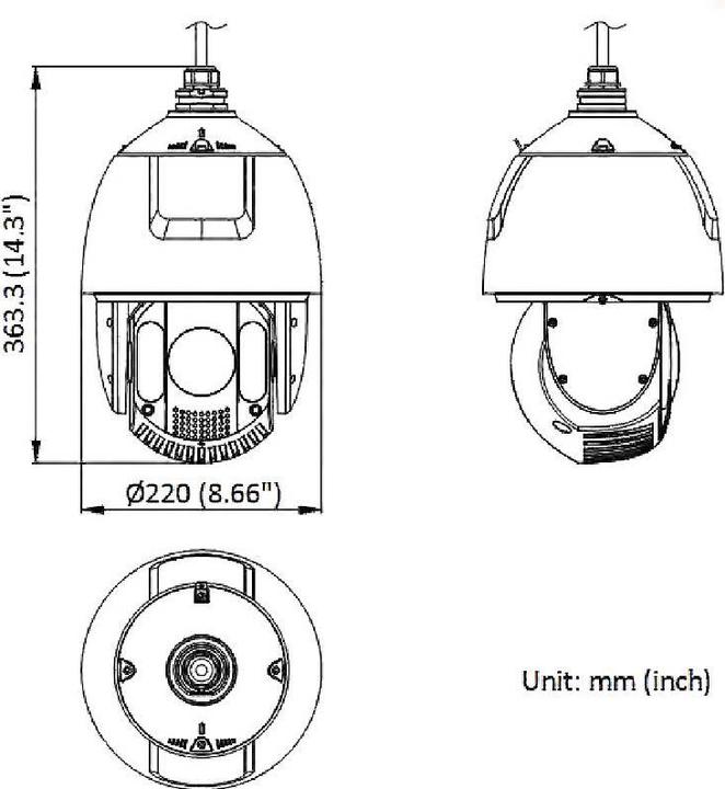 Image du produit Hikvision DS-2DE7A225IW-AEB Caméra PTZ d'extérieur Full HD IR pour l'apprentissage en profondeur, zoom 25x ) (1920 x 1080 Pixels)