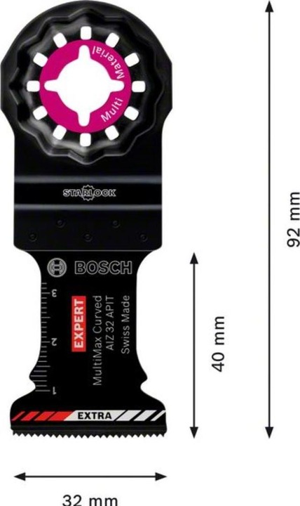 Produktbild Bosch Professional Zubehör EXPERT MultiMax AIZ 32 APIT Blatt für Multifunktionswerkzeuge, 32 mm, 10 Stück