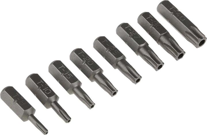 Actual product image RS PRO Bit set (Hexagon socket TX M10, Hexagon socket TX M15, Hexagon socket TX M20, Hexagon socket TX M25, Hexagon socket TX M27, Hexagon socket TX M30, Hexagon socket TX M40, Hexagon socket TX M8)