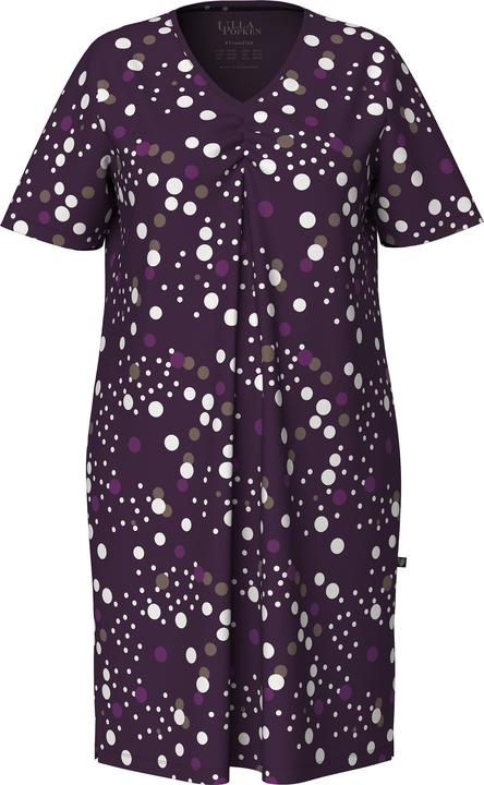 Produktbild Ulla Popken Bigshirts, 2er-Pack, Punkte, Rundhals/V-Ausschnitt, Halbarm (58)