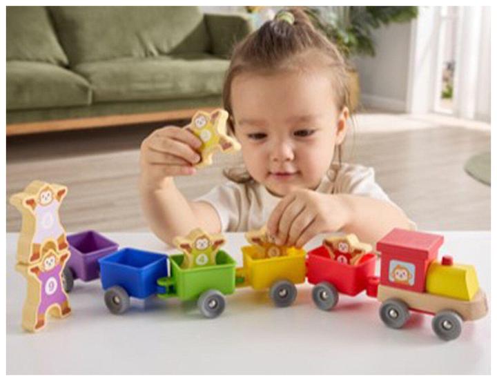 Produktbild Hape Äffchen und Zahlen-Spielzeugzug