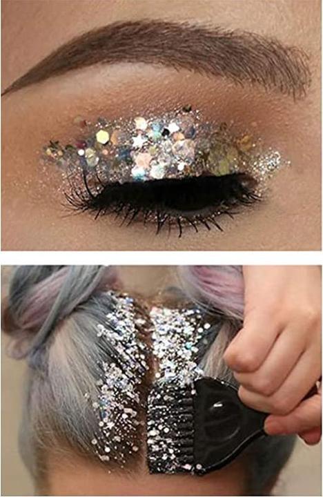 Produktbild Noya Holographisches Festival Gesichts- und Körper Glitzer Selbstklebende Glitter Gel Lidschatten