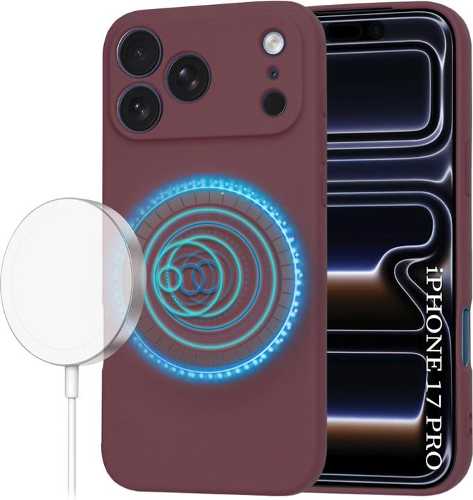 Produktbild Techsuit - SoftFlex MagSafe - iPhone 17 Pro - Plum Red (Apple iPhone 17 Pro)