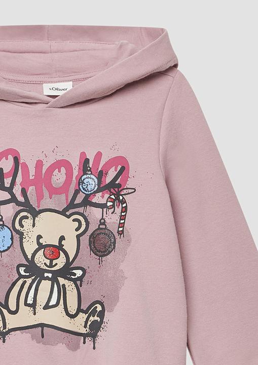 Produktbild s.Oliver Sweatshirt Hoodie mit Weihnachtsprint (92)