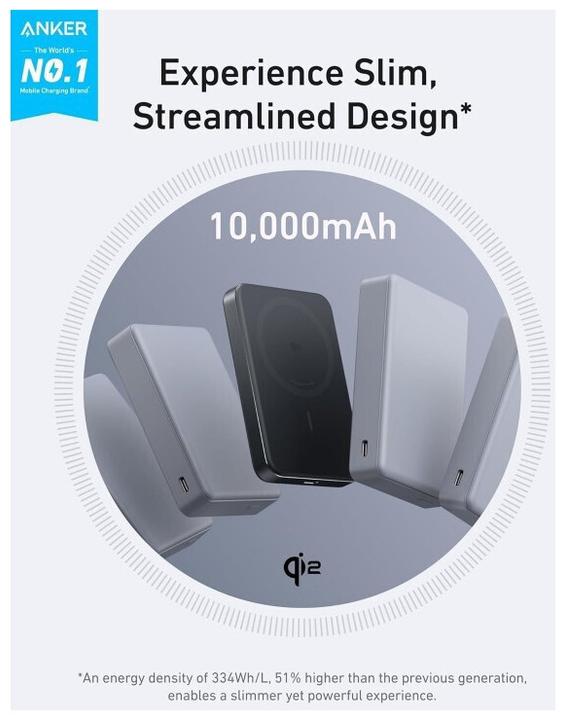 Actual product image Anker MagGo (10000 mAh, 30 W, 37 Wh)