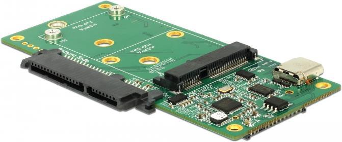 Delock Convertisseur SATA / M.2 / mSATA vers USB de type C