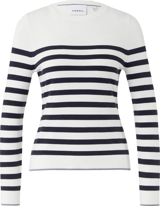 Actual product image Comma Strickpullover Feinstrickpullover mit Ringelmuster (44)