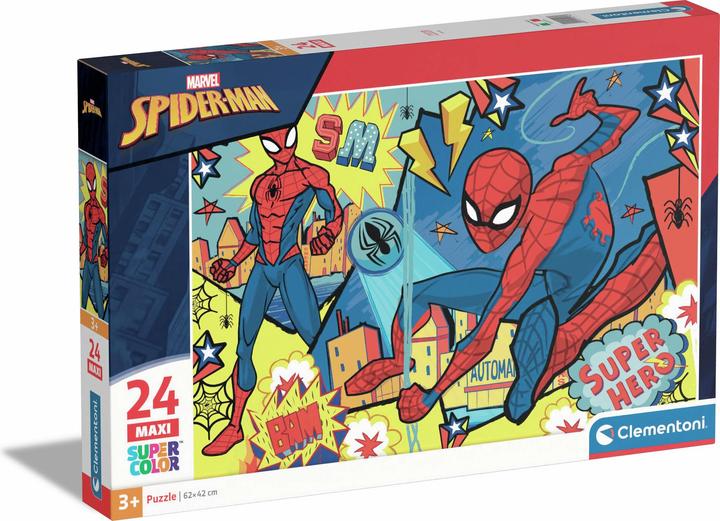 Productafbeelding Clementoni Marvel Spiderman puzzel 24 stuks Comics (24 onderdelen)