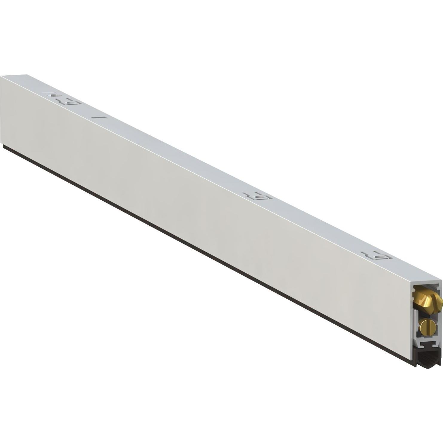 Comaglio, Türdichtung, Türdichter T017, einseitig, Aluminium natur, Länge 630 mm Zugluftstopper
