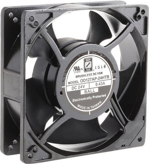 Produktbild RS PRO Lüfter 127x127x38mm 24VDC 6W 238m³/h (127 mm)
