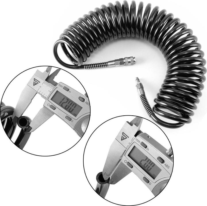 Produktbild Stahlwerk DS 10 ST Professioneller Spiral Druckluftschlauch 10 m