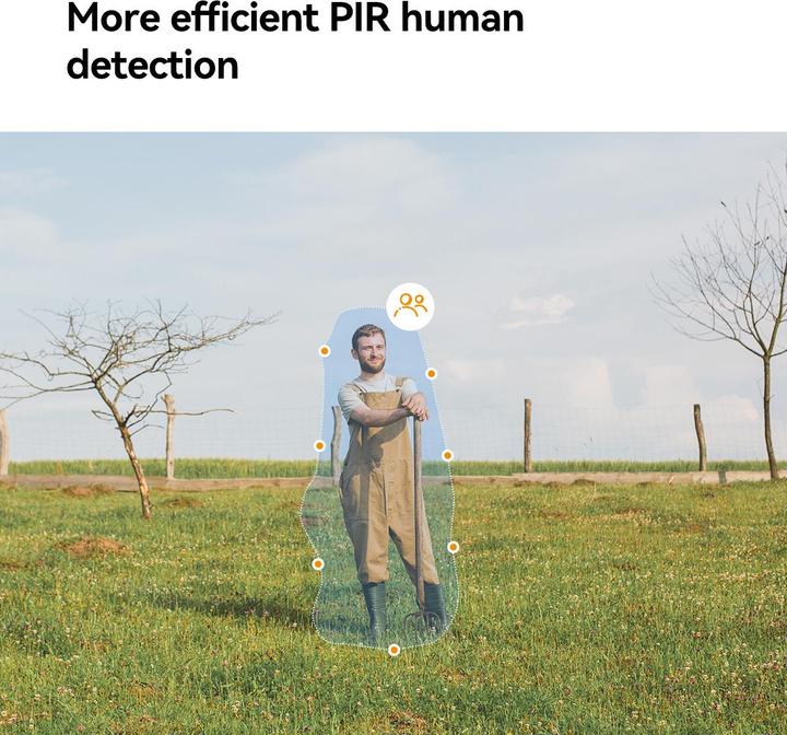 Actual product image Imou Cell PT 4G Kit 3MP Batteriebetriebene IP Kamera mit Solarpanel und SIM (2304 x 1296 Pixels)