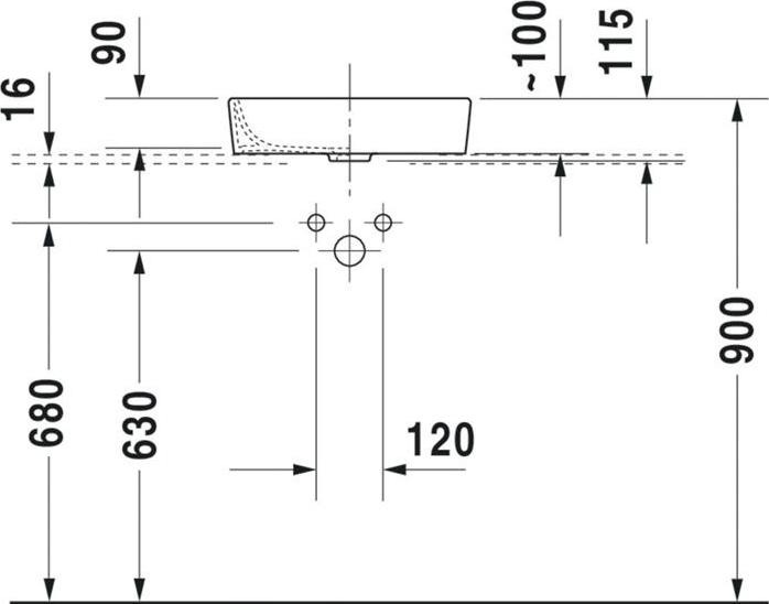 Produktbild Duravit Aufsatzbecken STARCK 2 o ÜL HLB 440x400mm geschli o HL weiss WG (395 mm, 435 mm)