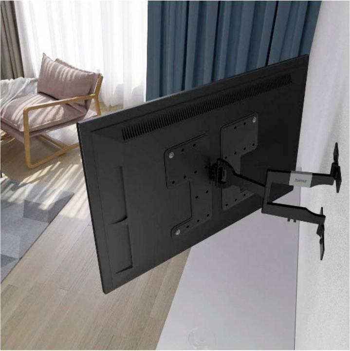 Image du produit Hama Support TV mural, OLED, plat, pivotant, extensible, 229cm (90") à 50kg (Mur, 90", 50 kg)