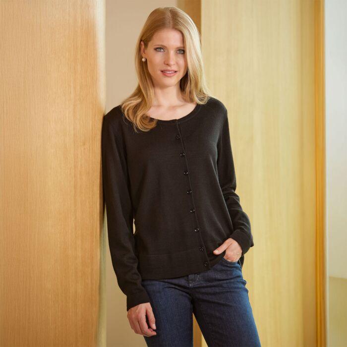 Produktbild Enrico Rosselli Merino Strickjacke mit Knöpfen (L)
