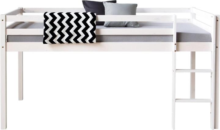 Homestyle4u Kinderbett mit Rausfallschutz (90 x 200 cm)