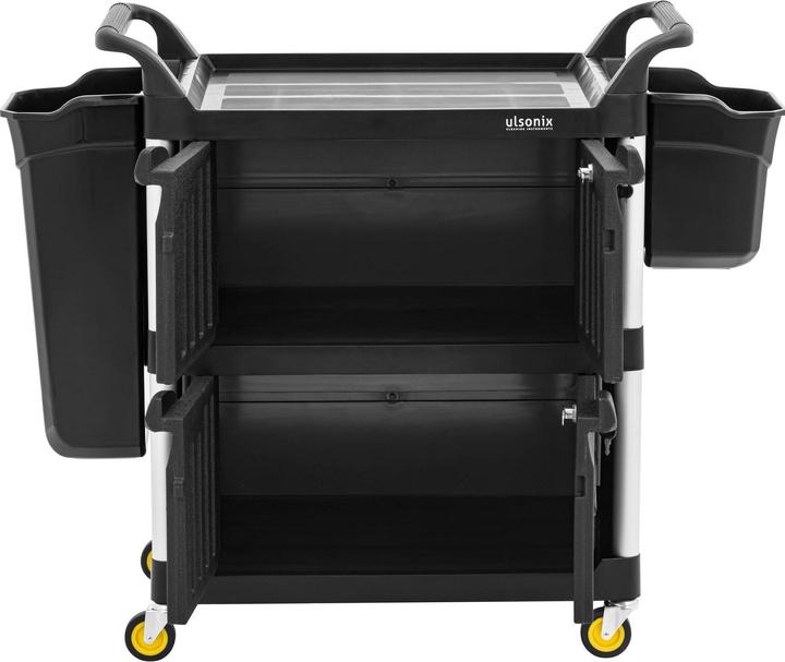Actual product image Ulsonix Cleaning Trolley - lockable - 150 kg - 3 shelves