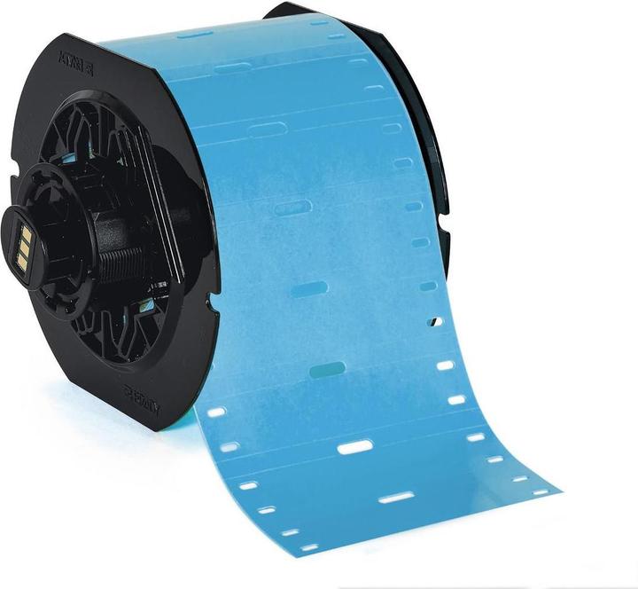 Actual product image Brady B33-75x15-7643-BL, Heatex labels, Black, matt, 75.00 x 15.00 mm, for BBP33, i3300, i5300 ( (7.50 cm)