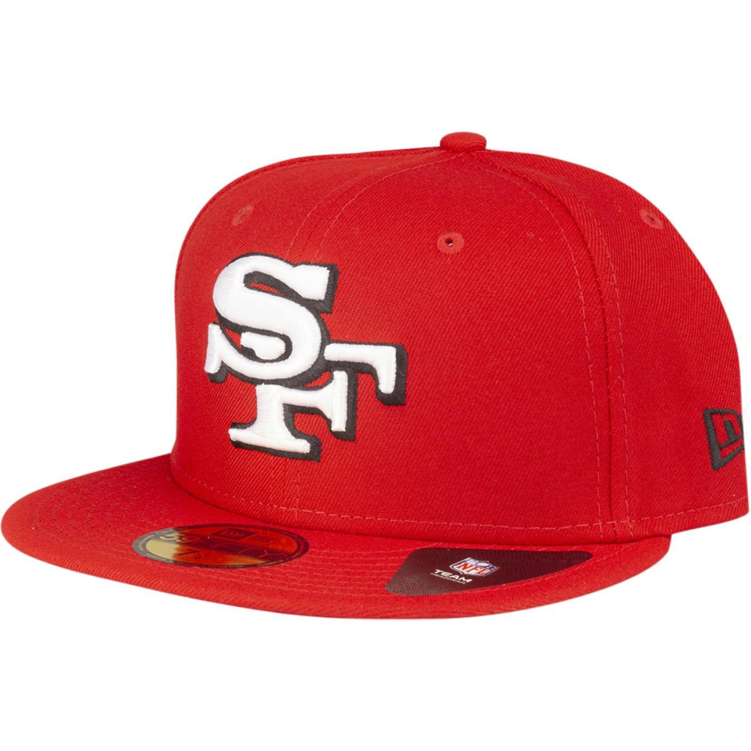 New Era, Herren, Cap, 59Fifty Cap - ELEMENTAL San Francisco 49ers - 7 1/4, Rot, (7 1/4)
