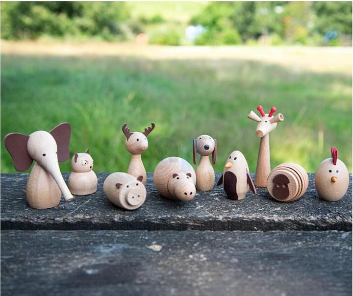 Image du produit TickiT Ensemble de 10 amis animaux en bois