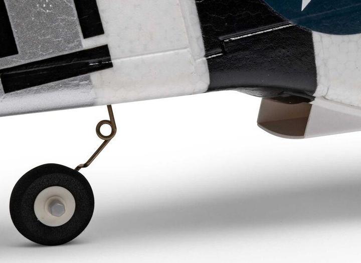 Actual product image E-Flite AVION Mustang P-51D 1000mm EP BNF with AS3X+ and SAFE Select (Warbird)