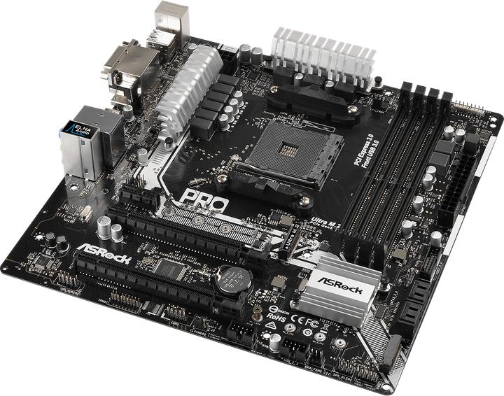 Actual product image AsRock AB350M Pro4 (AM4, AMD B350, mATX)