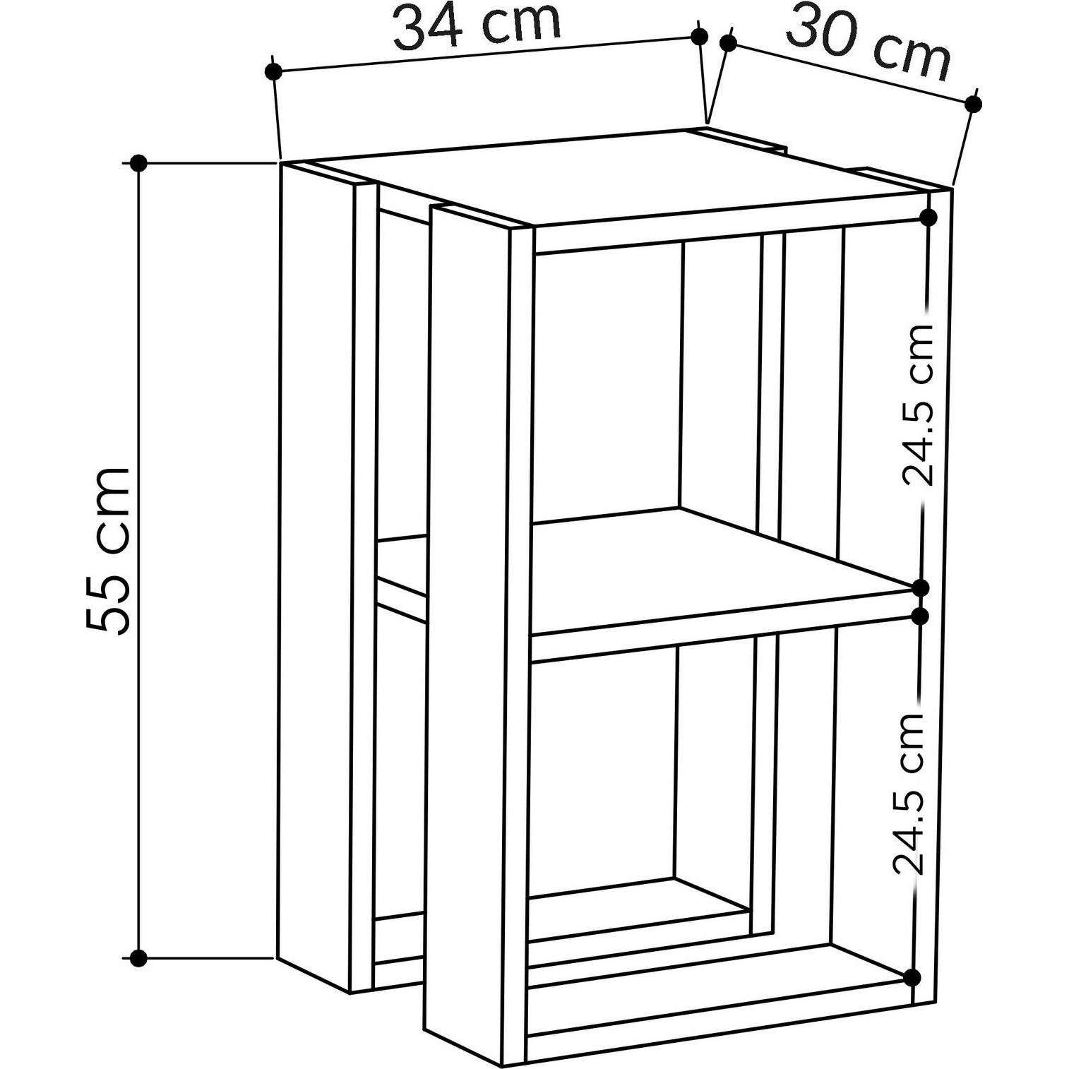 Thumbnail - Skye Decor, Nachttisch, Lonie (30 x 55 x 30 cm)