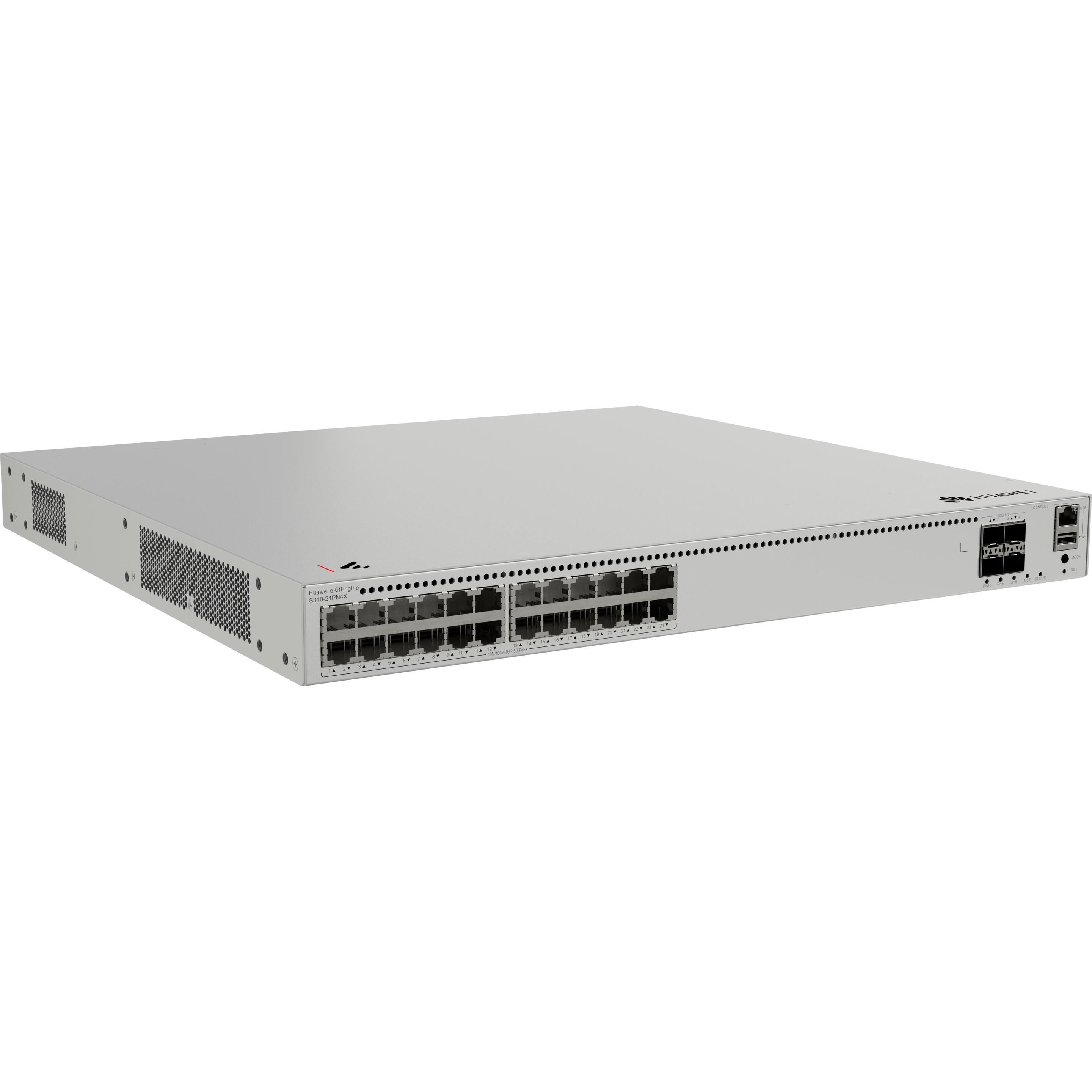 Huawei S310-24PN4X 24x10/100/1000/2.5GBASE-T ports 400W PoE+ 4x10GE SFP+ ports built-in AC power eKi