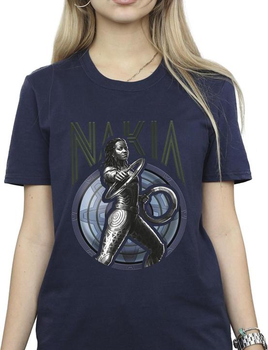 Immagine prodotto Wakanda Forever Nakia Shield Maglietta Ampia Donna (L)