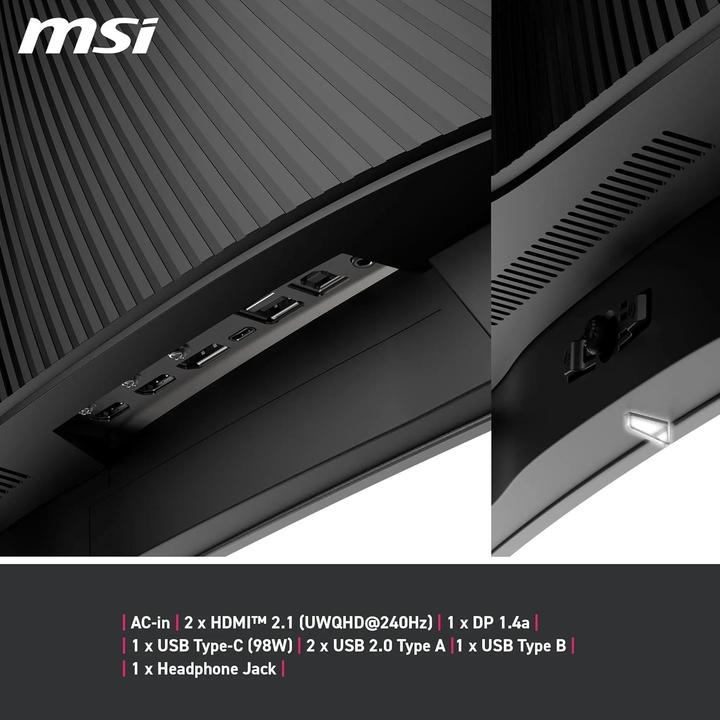 Image du produit MSI MPG 341CQPX QD-OLED (3440 x 1440 pixels, 34")