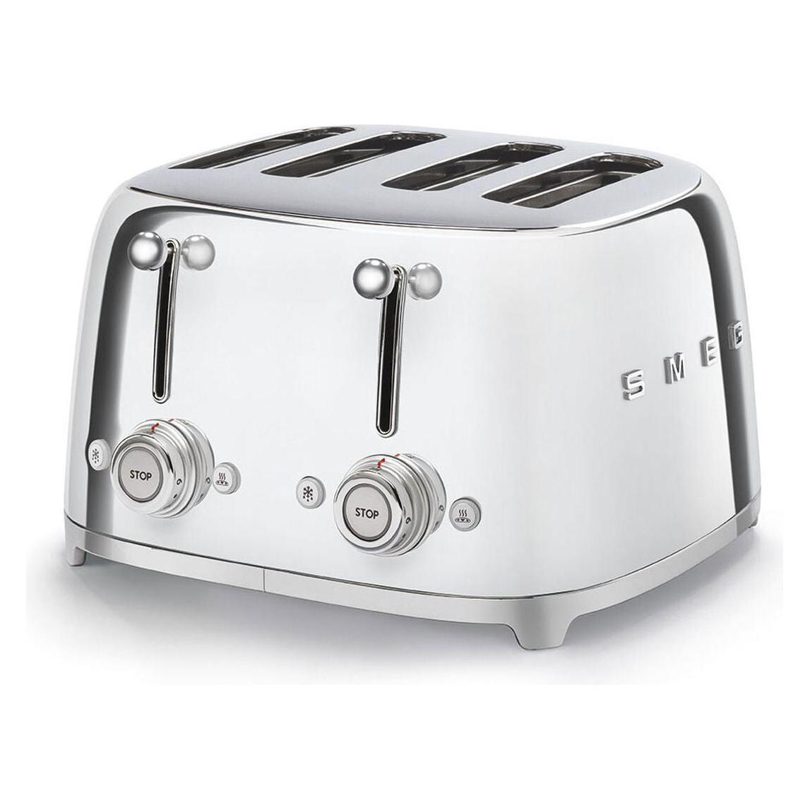 Smeg Stile anni '50 4 fette, Tostapane, Argento