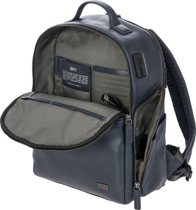 Actual product image Brics Torino backpack leather 40 cm laptop compartment (13 l)