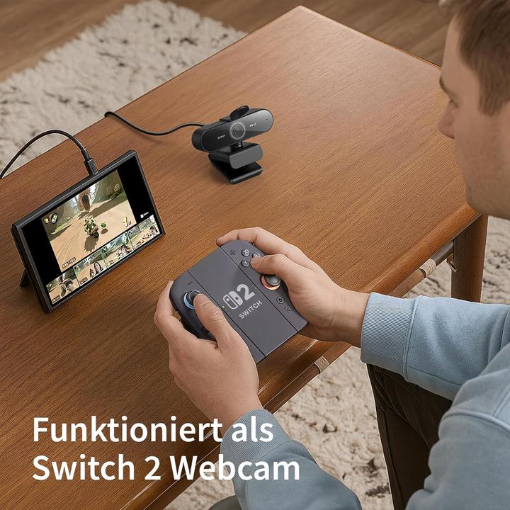 Actual product image EMeet Nova 4K Webcam mit Rauschunterdrückungs-Mikrofonen