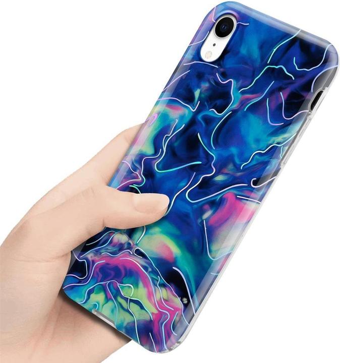 Produktbild Cadorabo IMD TPU Bunter Marmor Cover (Apple iPhone XR)