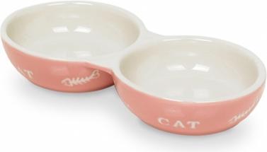 Produktbild Nobby Katzen Keramik Doppelnapf Cat (0.13 l)