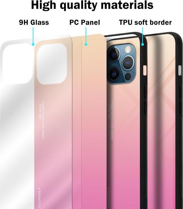 Immagine prodotto Cadorabo Manicotto per vetro in TPU a 2 colori (Apple iPhone 13 Pro Max)