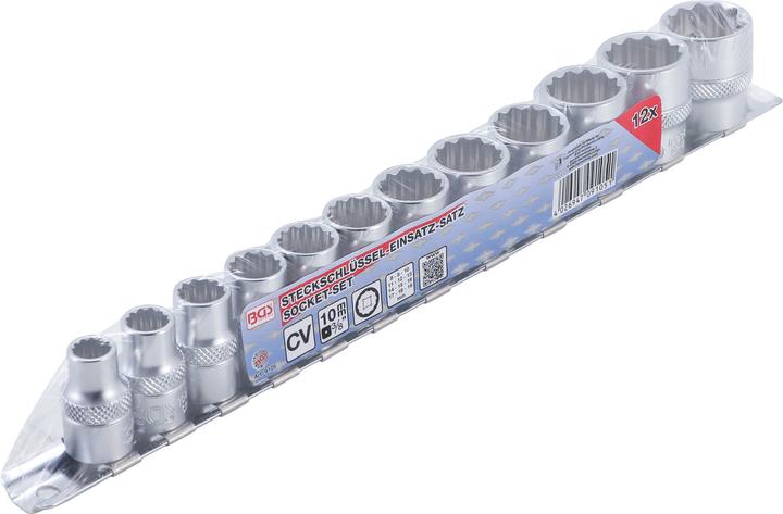 Immagine prodotto BGS Serie di bussole, poligonali 10 mm (3/8") 8 - 19 mm 12 pz.