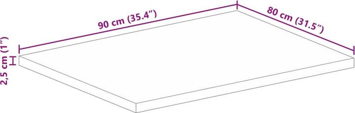 Produktbild vidaXL Tischplatte (90 x 80 cm)
