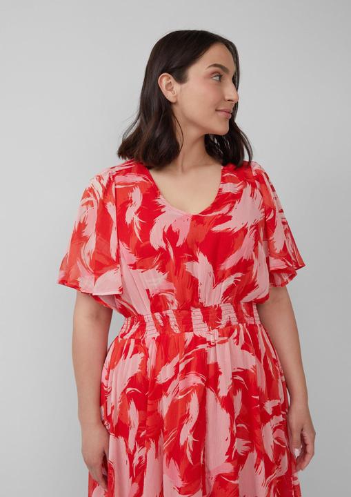 Image du produit S.Oliver Kleid Maxikleid aus Chiffon mit gesmokter Taille (48)