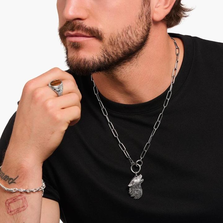 Produktbild Thomas Sabo Kette Carrier (925er Silber, Leder)