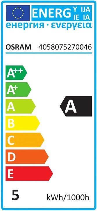 Etichetta energetica Osram Annata 1906 (E27, 110 lm, 1 x)