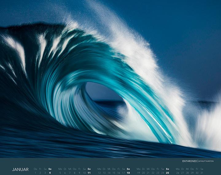 Actual product image Wellen Kalender 2026: Meeres- und Wasser-Fotografie XXL Premium Kalender