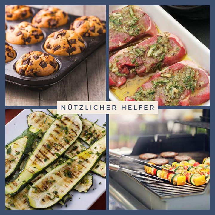 Produktbild Hermex Backpinsel Marinadenpinsel Ölpinsel Kochpinsel Küchenpinsel BBQ-Pinsel