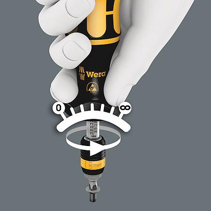 Productafbeelding Wera Serie Kraftform ESD verstelbare momentschroevendraaiers Rapidaptor snelspanboorhouder art. n..
