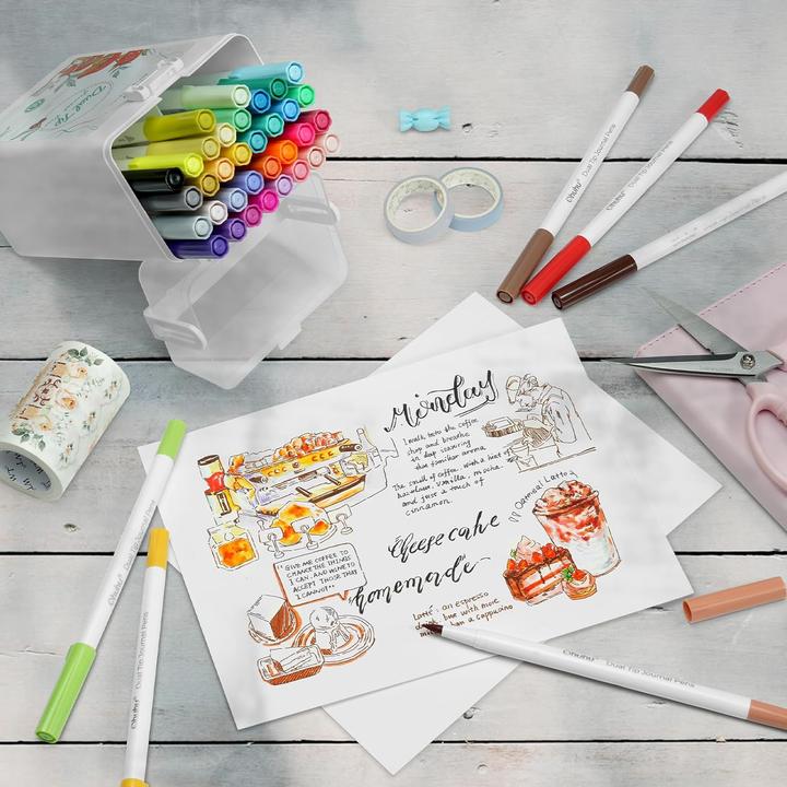 Immagine prodotto Ohuhu Punta doppia (Multicolore, 40 x)